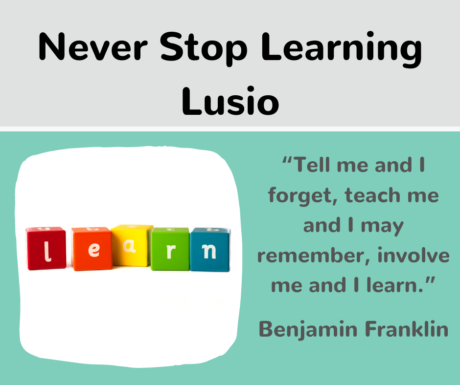 Never Stop Learning Lusio